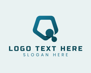 Internet - Digital Pentagon Technology logo design