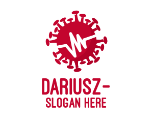 Red Virus Pulse  Logo