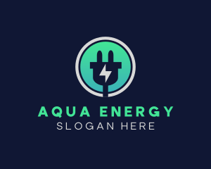 Energy Bolt Power Adapter logo design