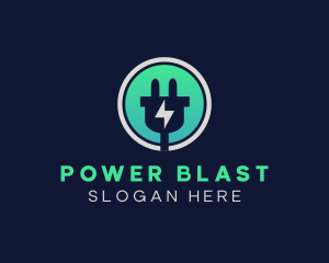 Energy Bolt Power Adapter logo design