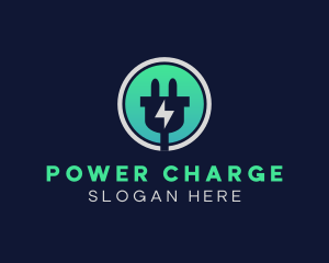 Energy Bolt Power Adapter logo design