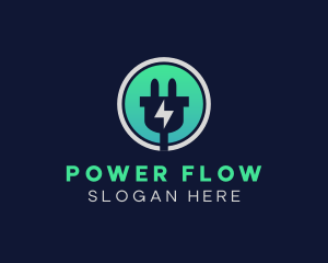 Energy Bolt Power Adapter logo design