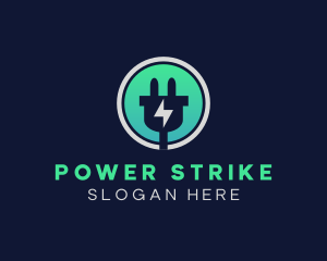 Energy Bolt Power Adapter logo design