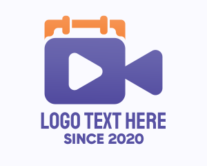 Video - Movie Showing Calendar logo design