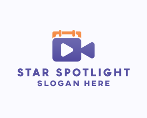 Movie Showing Calendar logo design