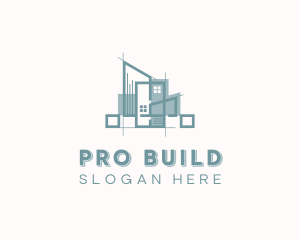 Home Building Architecture logo design