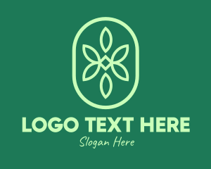 Spa - Green Organic Pattern logo design
