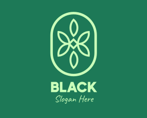 Vegan - Green Organic Pattern logo design