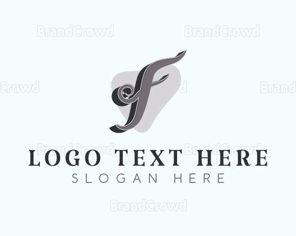 Fashion Stylist Letter F Logo