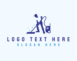 Cleaner - Housekeeping Vacuum Cleaner logo design