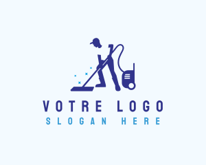 Cleaning - Housekeeping Vacuum Cleaner logo design