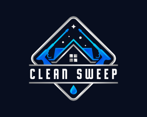 Sanitation - Housekeeping Pressure Wash Sanitation logo design