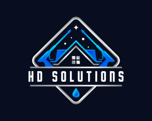 Housekeeping Pressure Wash Sanitation logo design