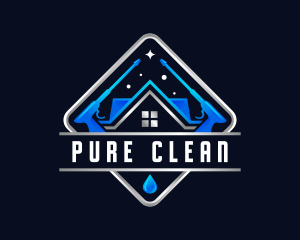 Housekeeping Pressure Wash Sanitation logo design