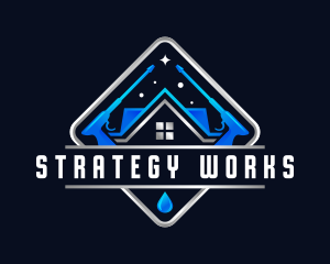 Housekeeping Pressure Wash Sanitation logo design