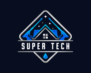 Housekeeping Pressure Wash Sanitation logo design