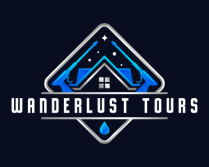 Housekeeping Pressure Wash Sanitation logo design