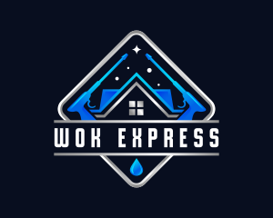 Housekeeping Pressure Wash Sanitation logo design