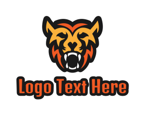 College - Wild Werewolf Fangs logo design