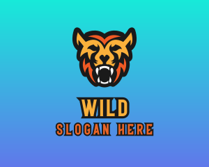 Wild Werewolf Fangs logo design