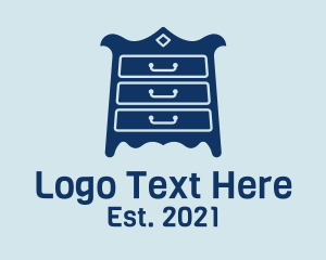 Fixture - Drawer Cabinet Furniture logo design