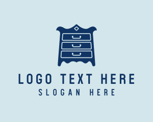 Carpentry - Drawer Cabinet Furniture logo design