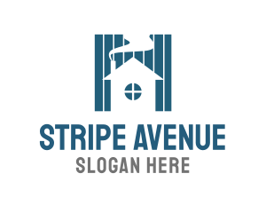 Stripe House Residence logo design