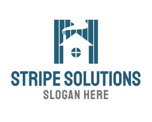 Stripe House Residence logo design