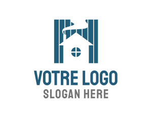 Smoke - Stripe House Residence logo design