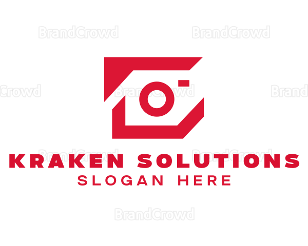 Modern Photographer Camera Logo