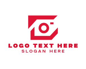 Youtube Vlog - Modern Photographer Camera logo design