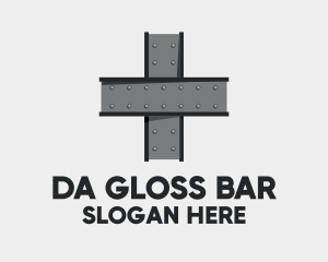 Steel Cross Bars logo design