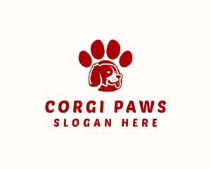 Dog Paw Veterinary logo design