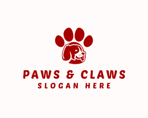 Dog Paw Veterinary logo design