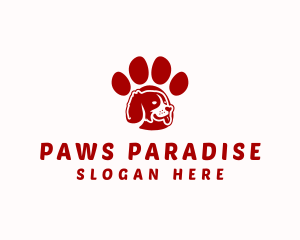 Dog Paw Veterinary logo design