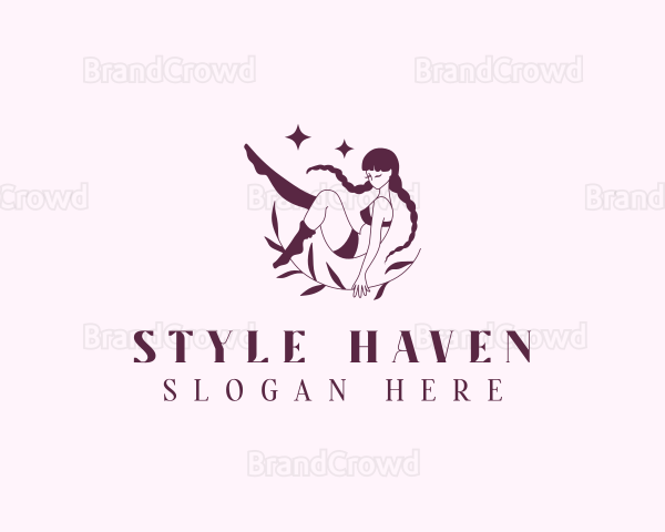 Woman Bikini Waxing Logo