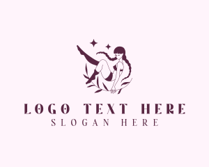 Lingerie - Woman Bikini Waxing logo design