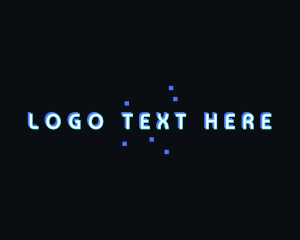 Futuristic - Gaming Glitch Wordmark logo design