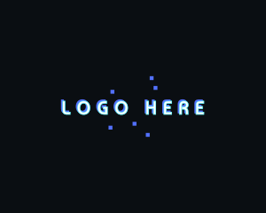 Electronics - Gaming Glitch Wordmark logo design