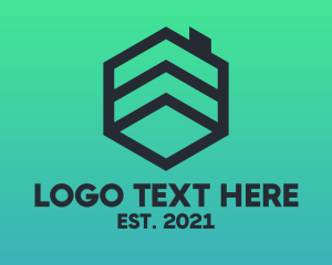 Abstract - Abstract Hexagon House logo design