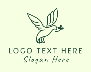 Peace - Freedom Charity Dove logo design