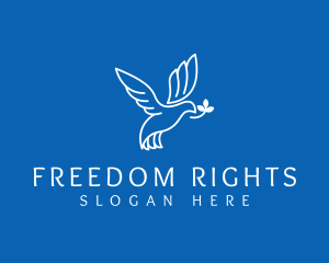 Freedom Charity Dove  logo design