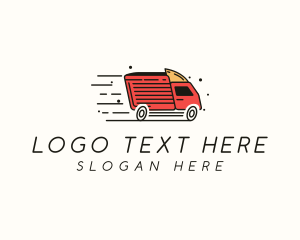 Shipping - Fast Trucking Delivery logo design