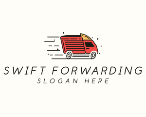 Fast Trucking Delivery logo design