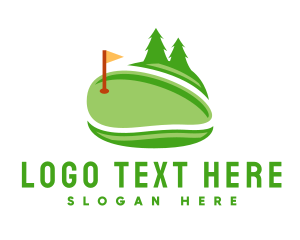 Golf Tournament - Green Golf Course logo design