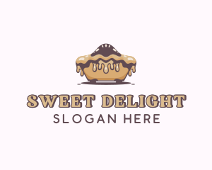 Baked Caramel Pie logo design