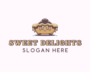 Baking - Baked Caramel Pie logo design