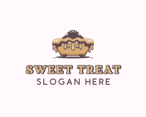 Baked Caramel Pie logo design