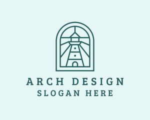 Arch - Window Arch Lighthouse logo design