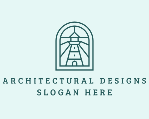Arch - Window Arch Lighthouse logo design